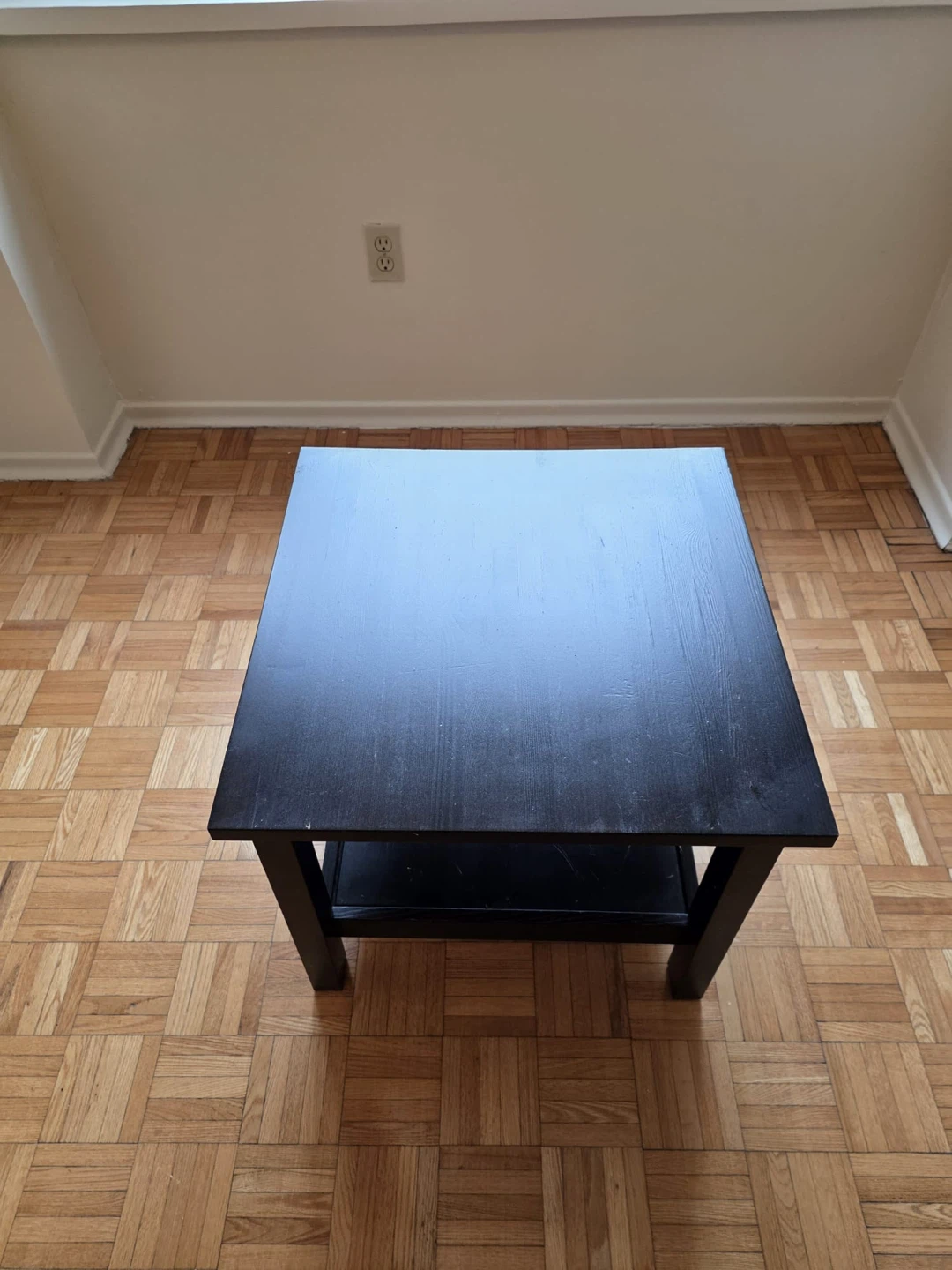 Black Side Table with Shelf - photo 3