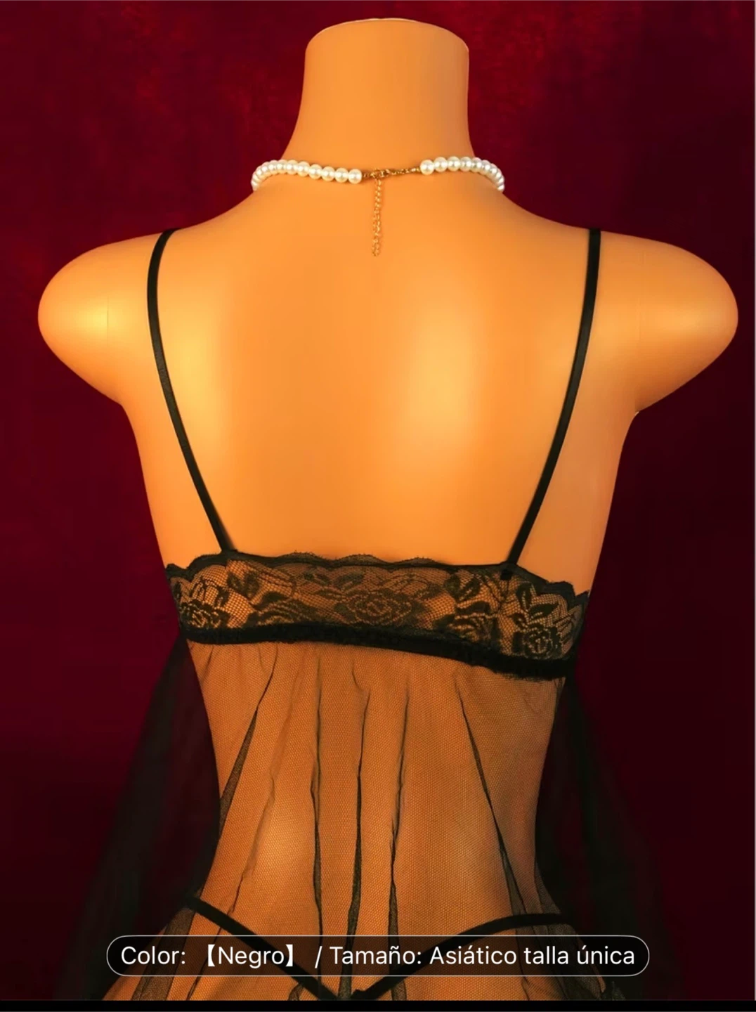 Black Lace Babydoll Lingerie - photo 3