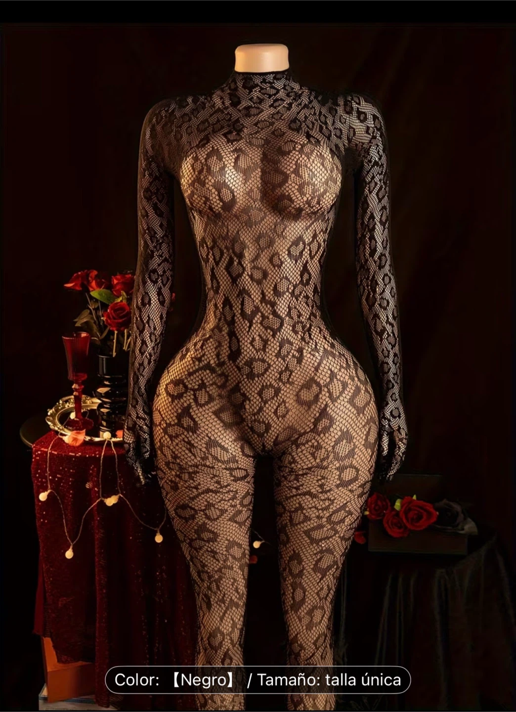 Black Lace Bodysuit - One Size - photo 2