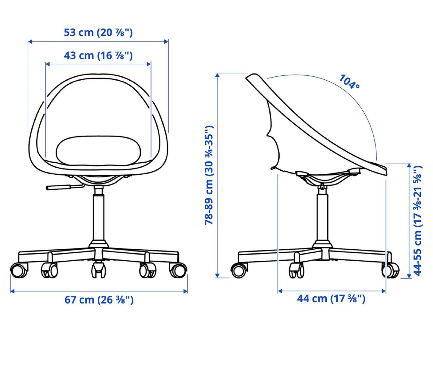 Black Office Chair - IKEA NILSERIK - photo 5