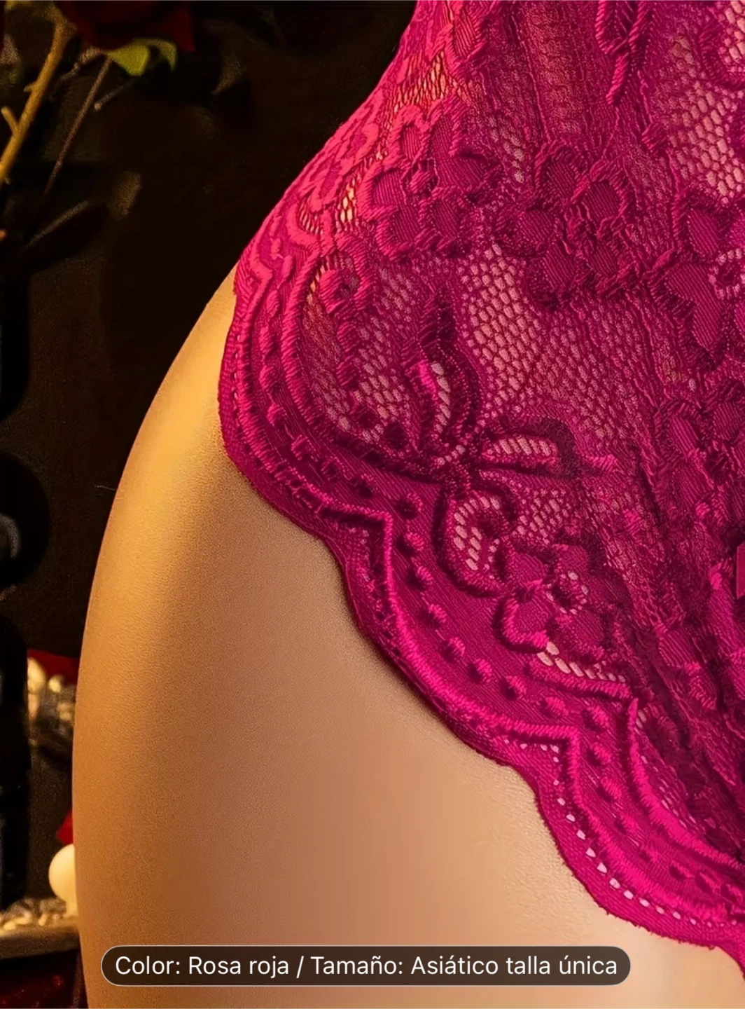 Women's Lace Bodysuit - Pink - photo 3