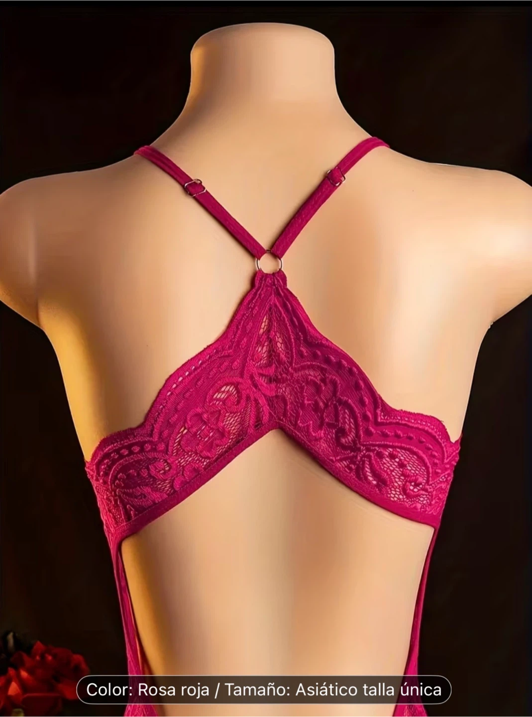 Women's Lace Bodysuit - Pink - photo 4