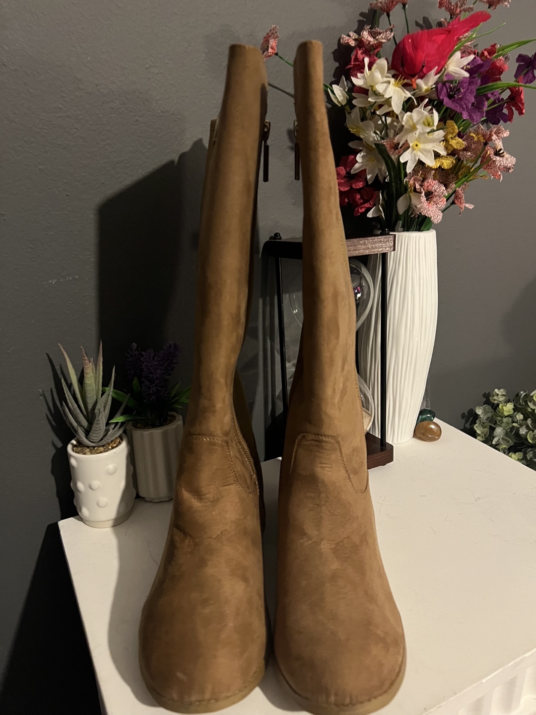 Michael Kors Women's Brown Suede Knee-High Boots - photo 2