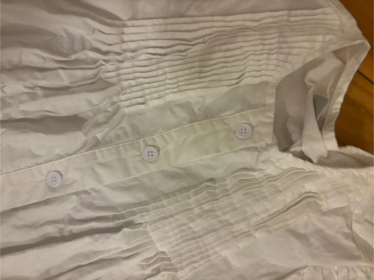White Puff Sleeve Blouse - photo 3