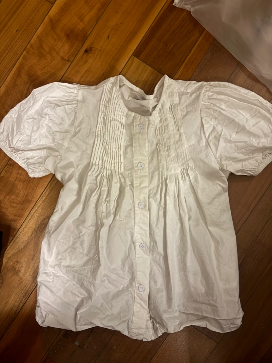 White Puff Sleeve Blouse - photo 2