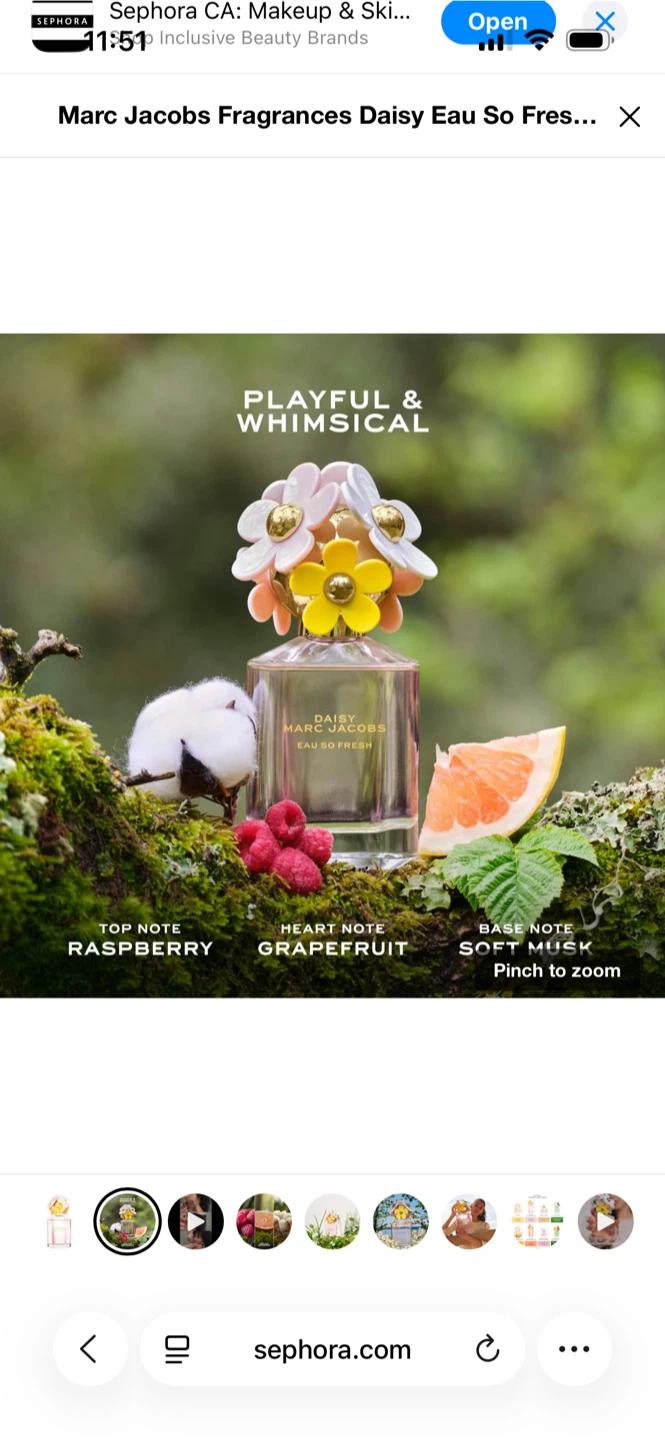 Marc Jacobs Daisy Eau So Fresh Eau de Toilette Spray 100 ml - photo 2