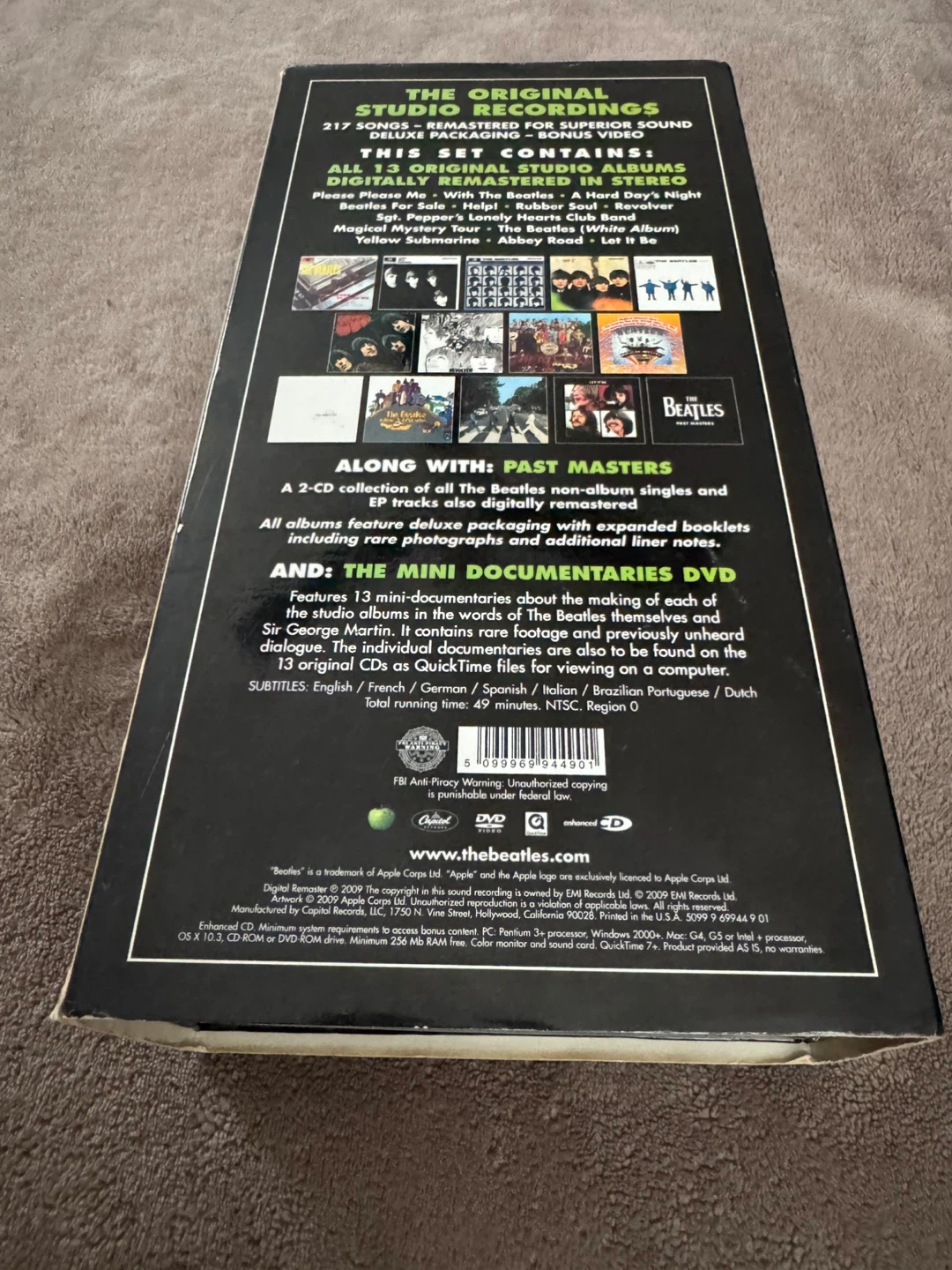 The Beatles Studio Albums Collection CD/DVD Set - photo 2