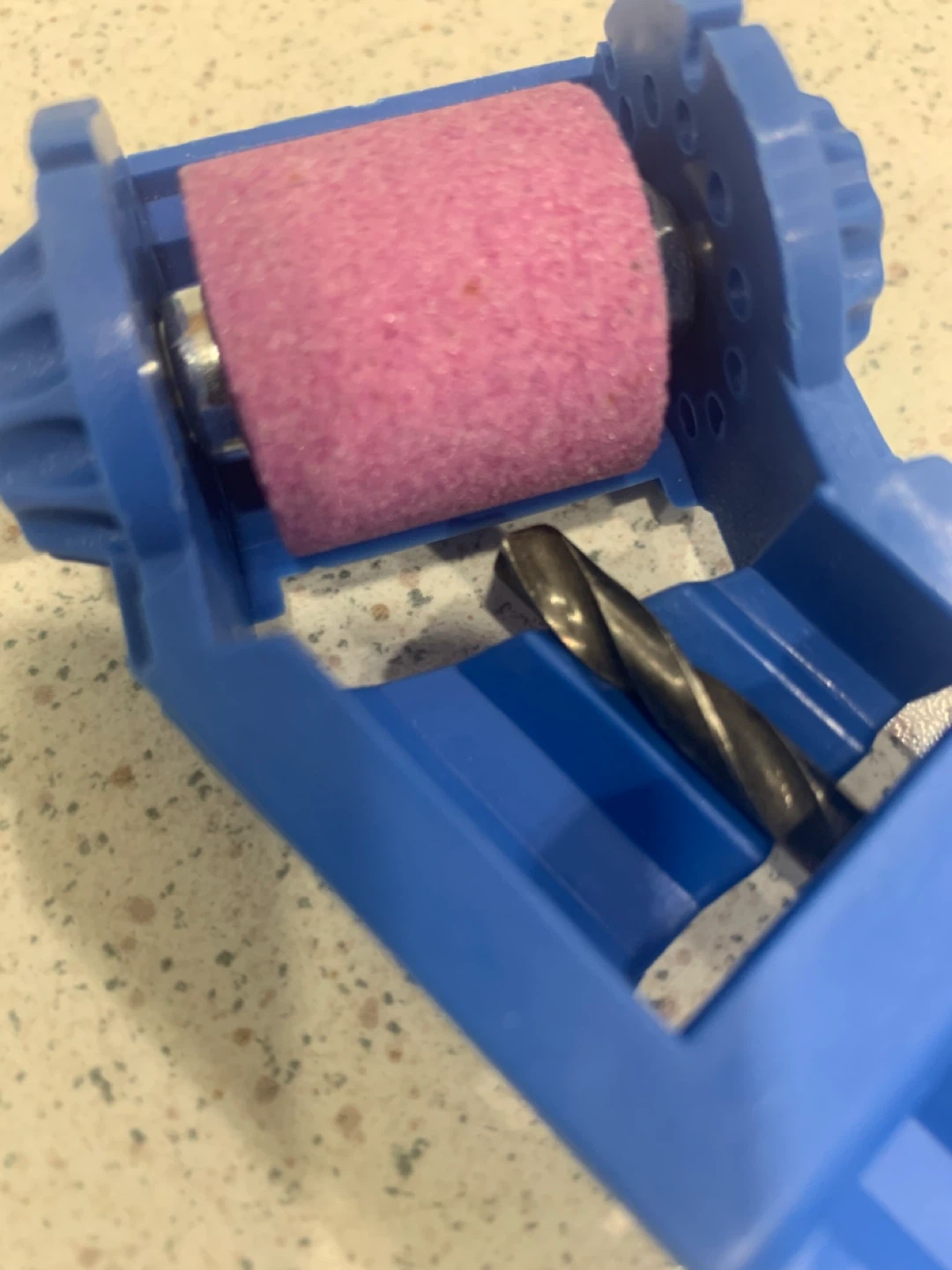 Blue Drill Bit Sharpener Tool
