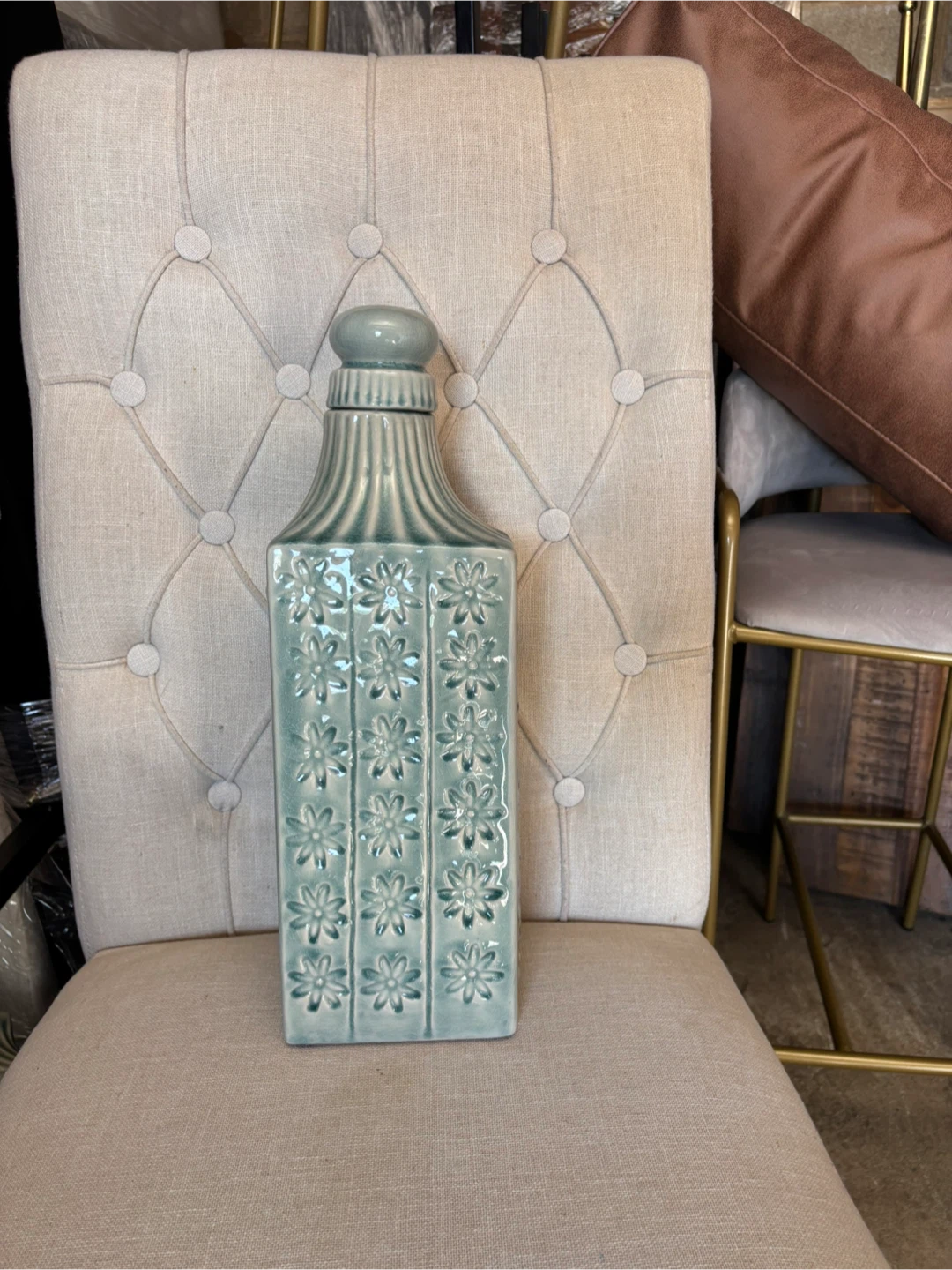 Set of 2 Decorative Ceramic Vases