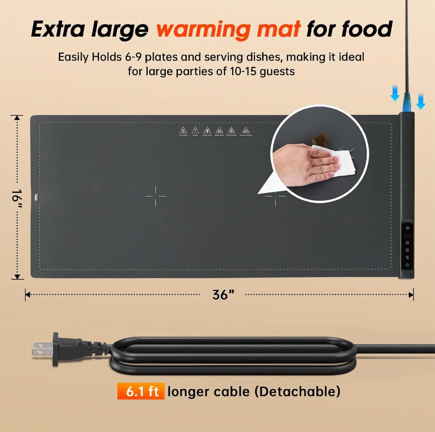 Warming Mat For Food Extra Large - photo 3
