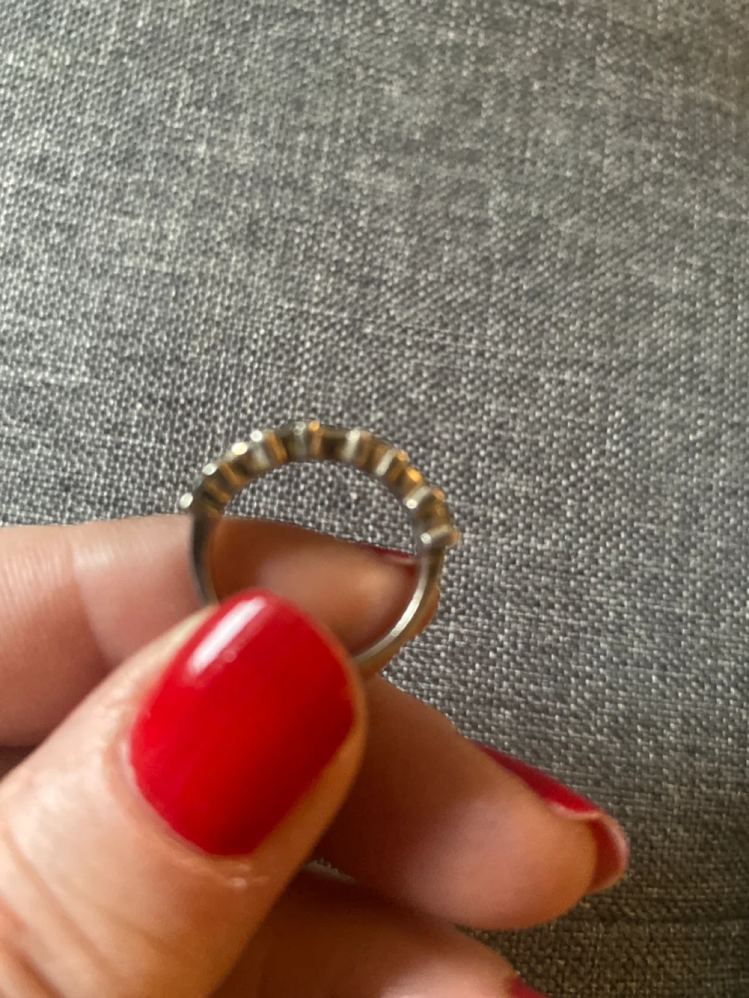 925 Silver ring with 14 Clear Stones - photo 3