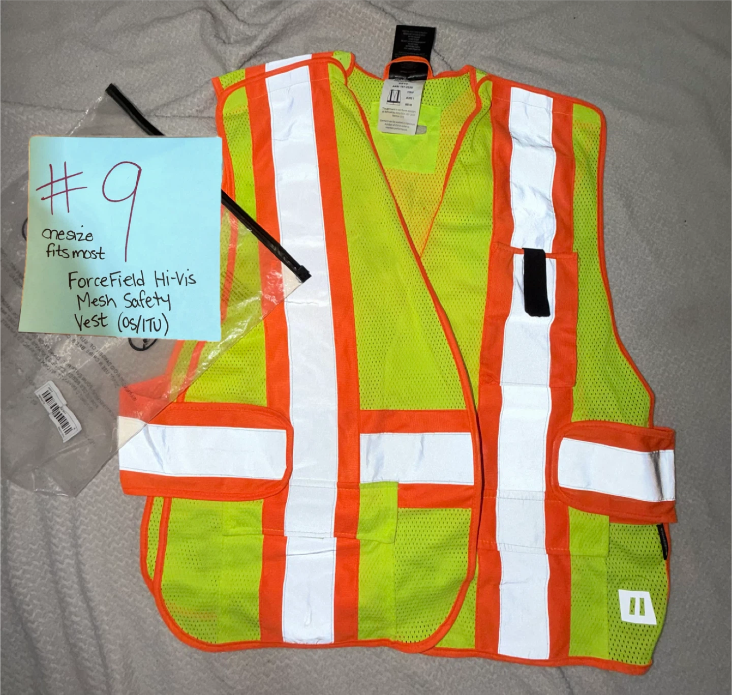 Forcefield Hi-Vis Mesh Safety Vest OS/TU