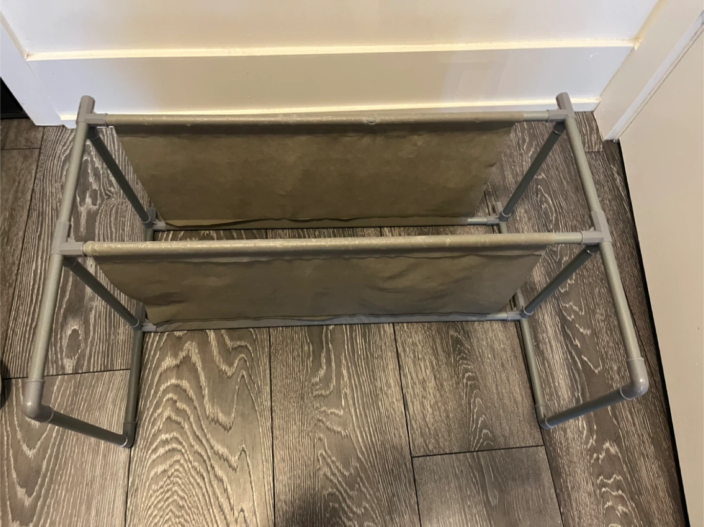 2-Tier Fabric Shelf Unit / shoe rack - photo 2