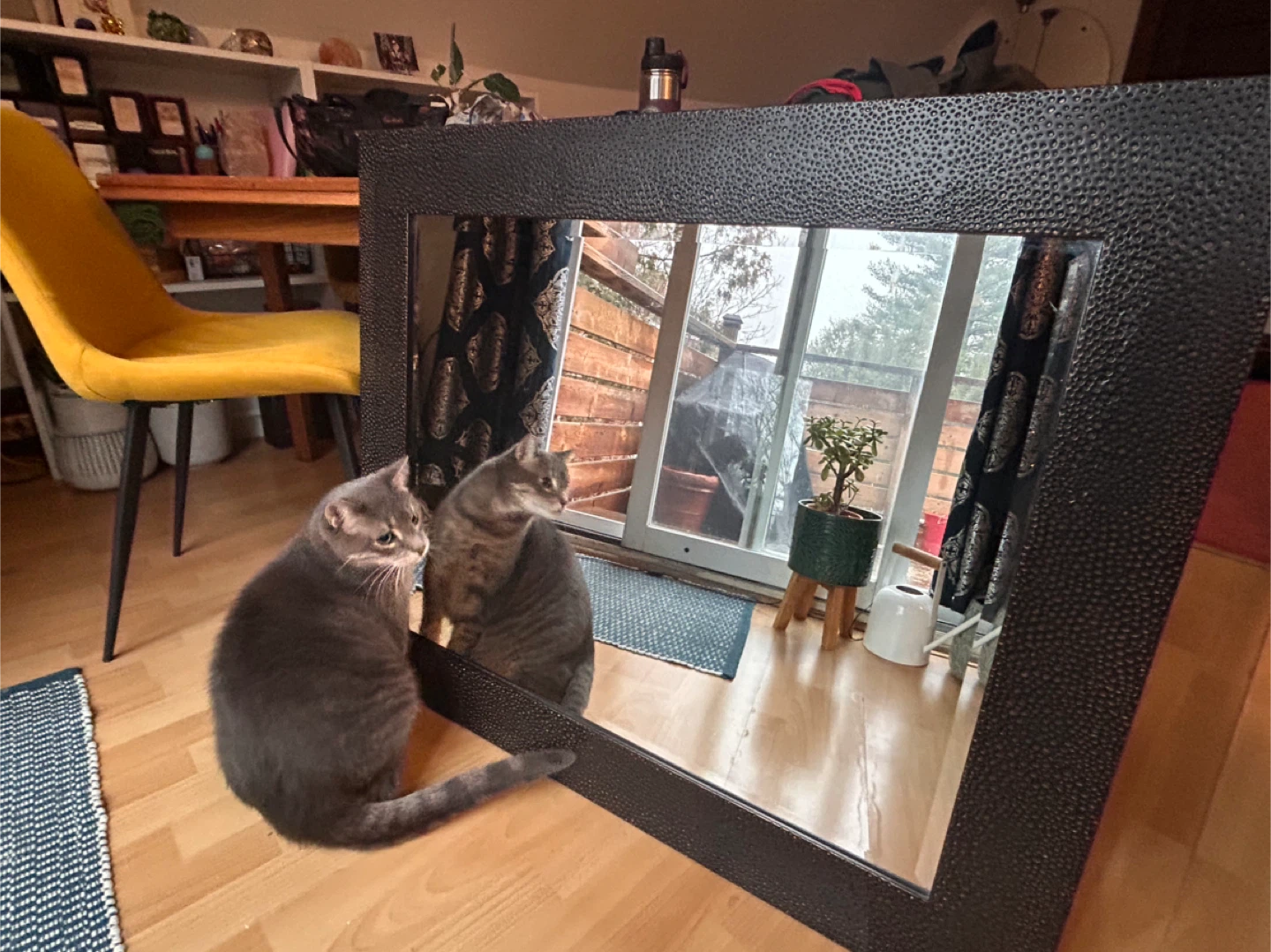 Textured Frame Mirror