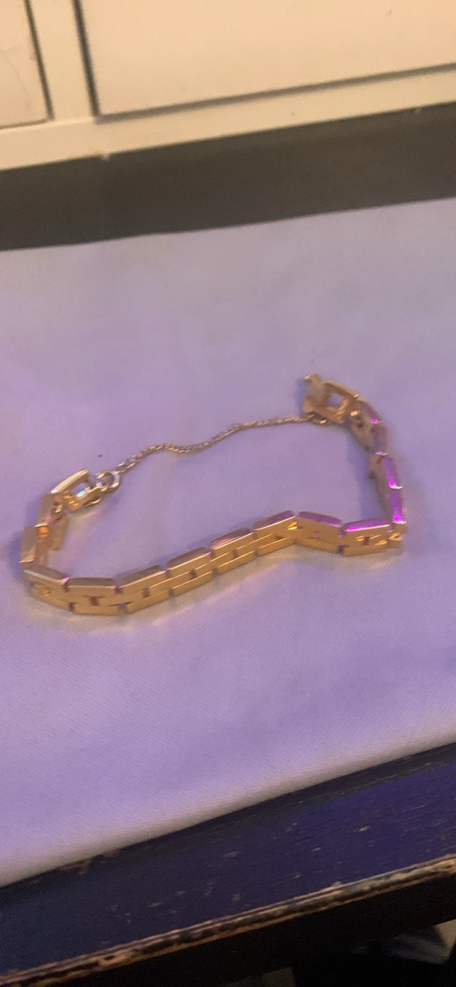 Monet Gold Tone Link Bracelet