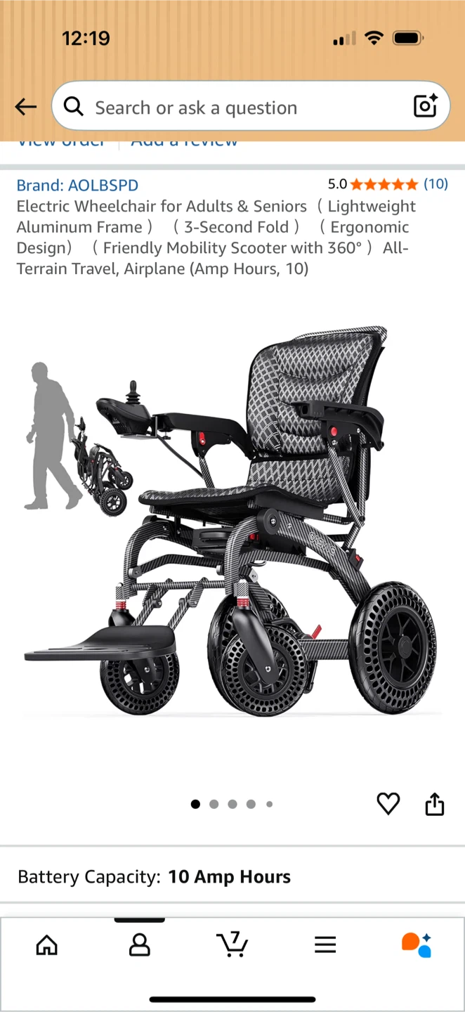 AOLBSPD Electric Wheelchair for Adults & Seniors - photo 2