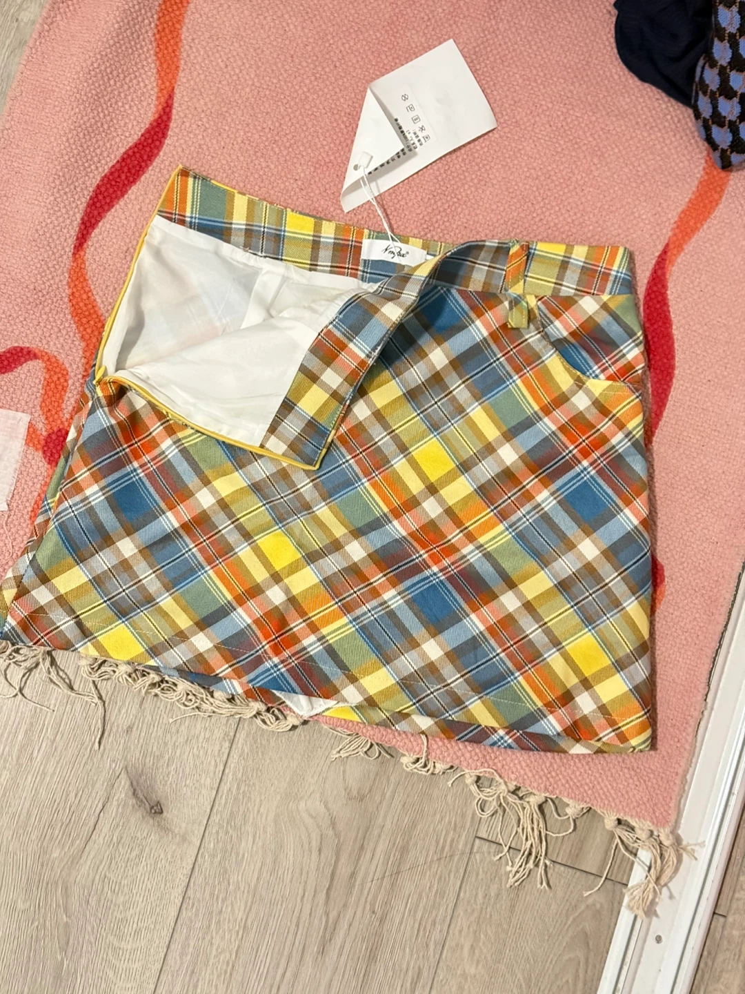 Plaid Mini Skirt