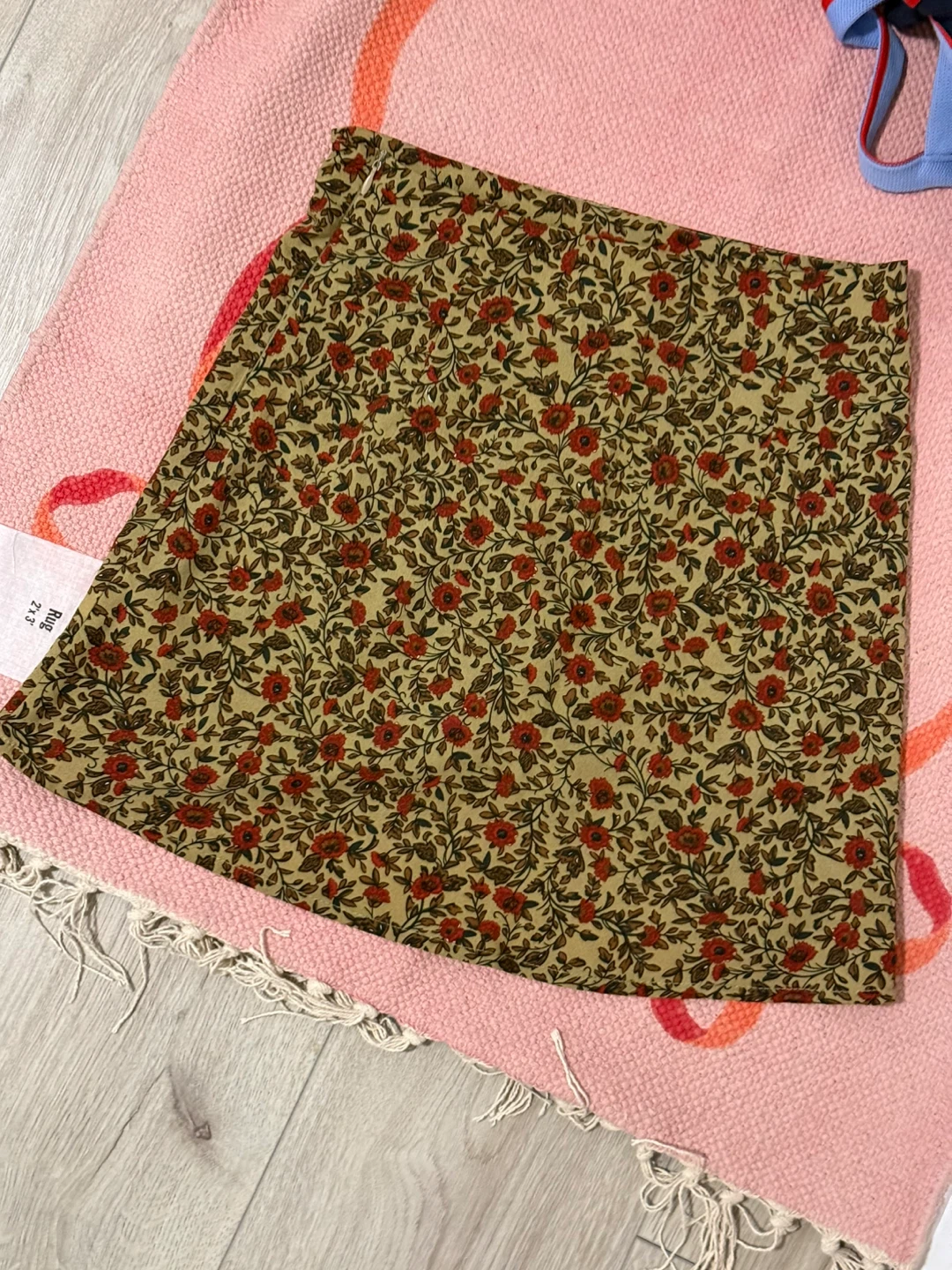 Floral Print Mini Skirt