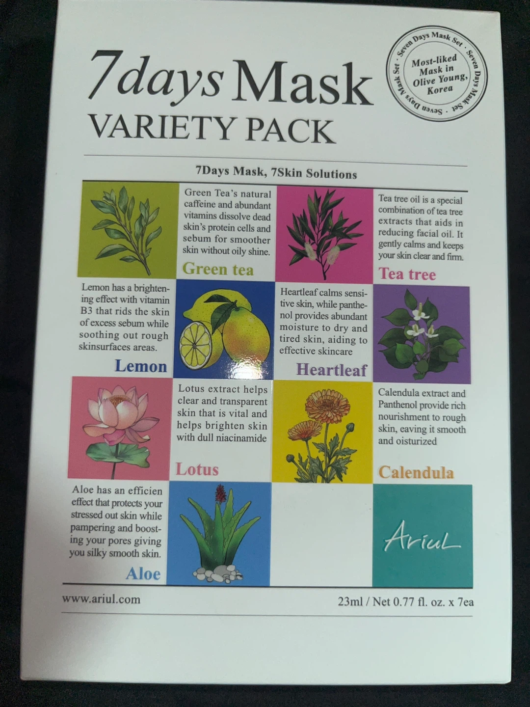 Ariul 7days Mask Variety Pack