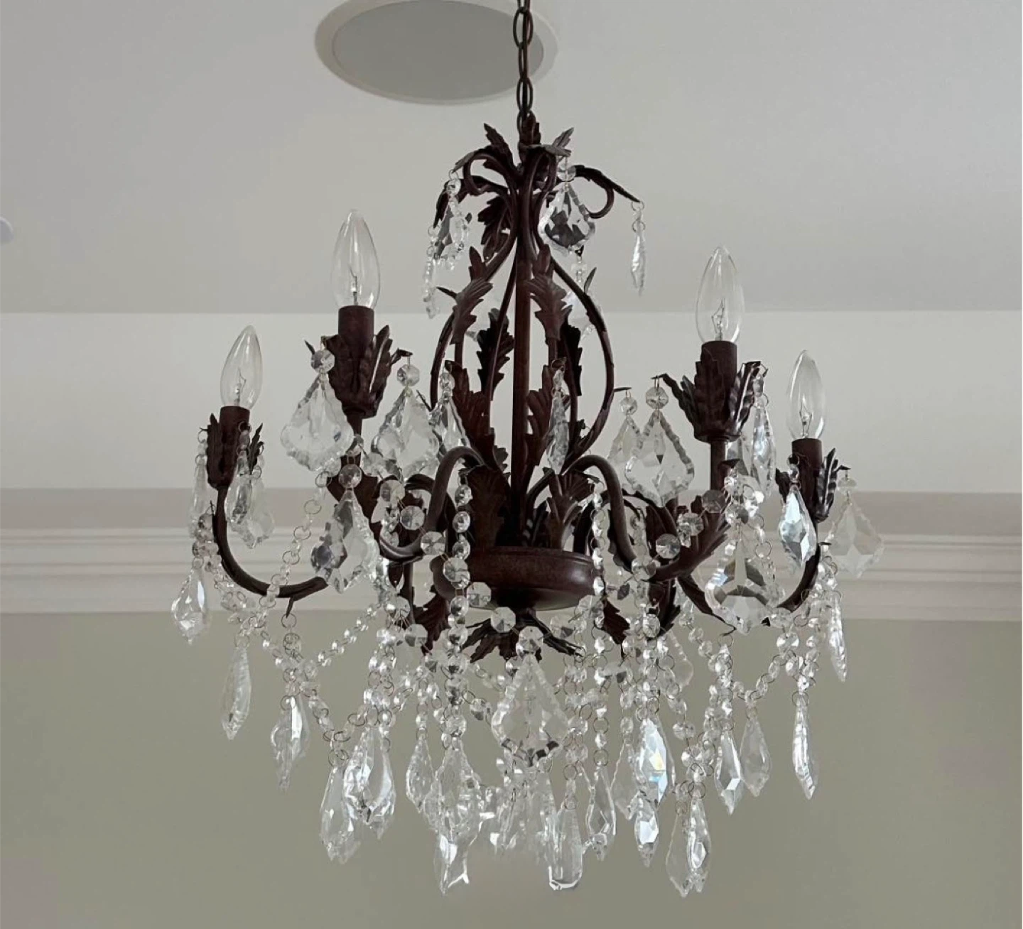2 matching Crystal Chandeliers - photo 2