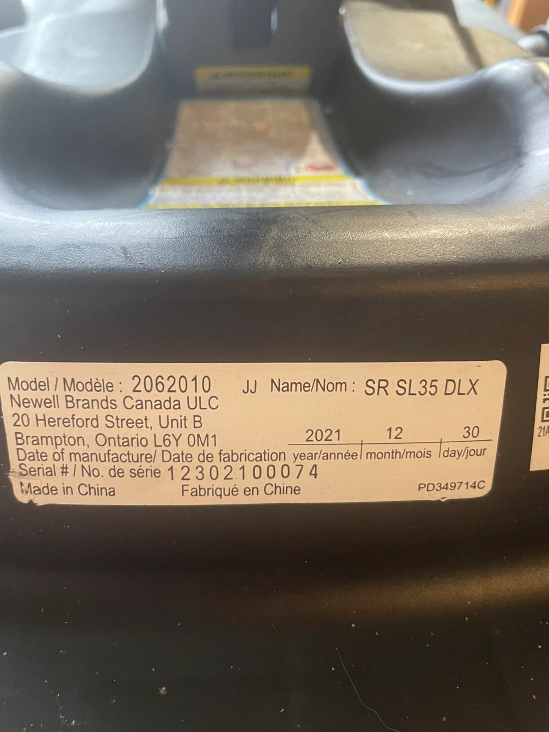 Graco Click Connect SR SL35 DLX Infant Car Seat Base - photo 4