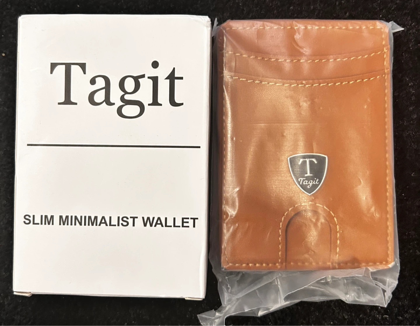 Tagit Slim Minimalist Wallet - Brown