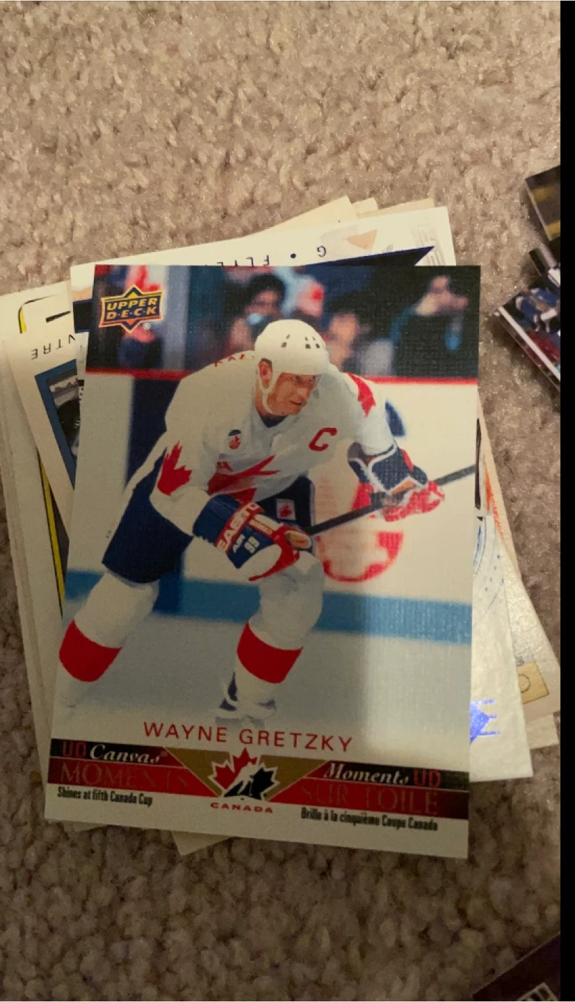 Upper Deck Wayne Gretzky UD Canvas Moments Hockey Card