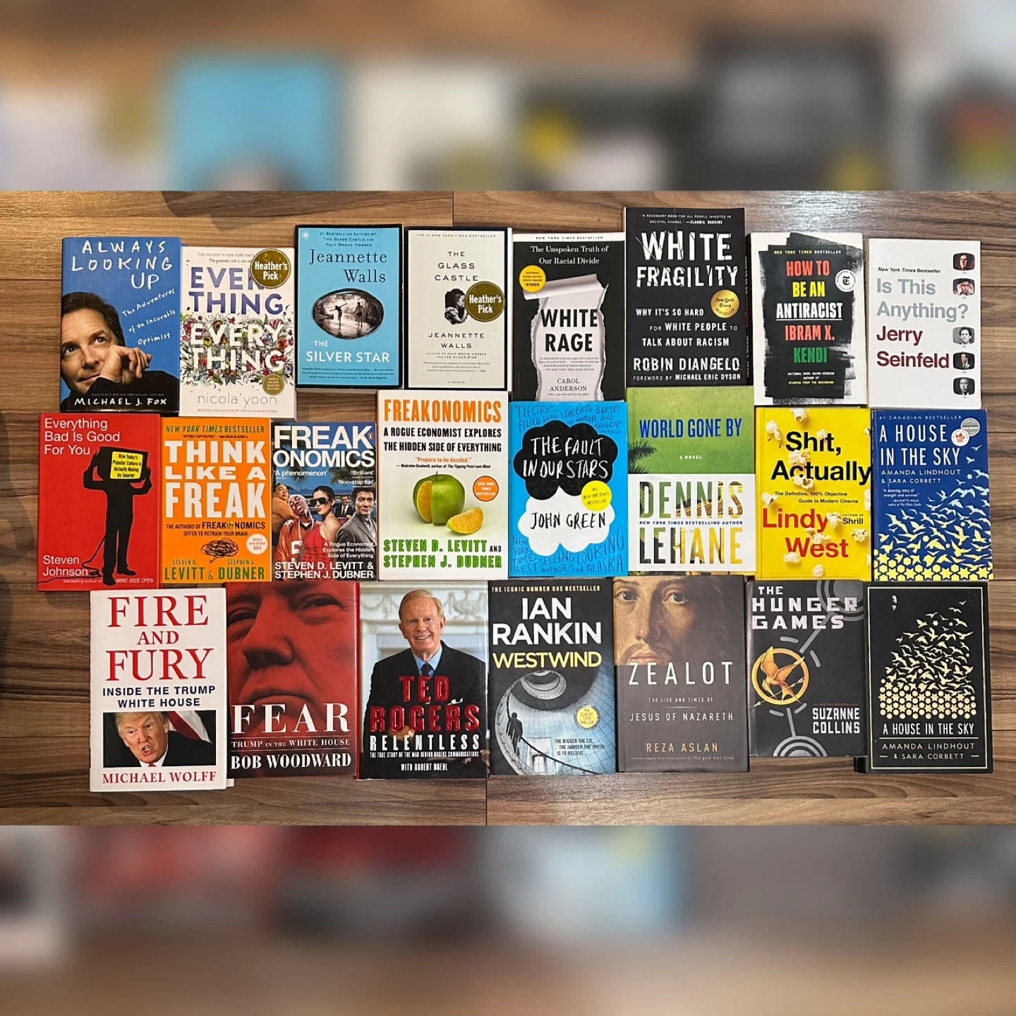 Think like a freak, White fragility, Glass Castle, more