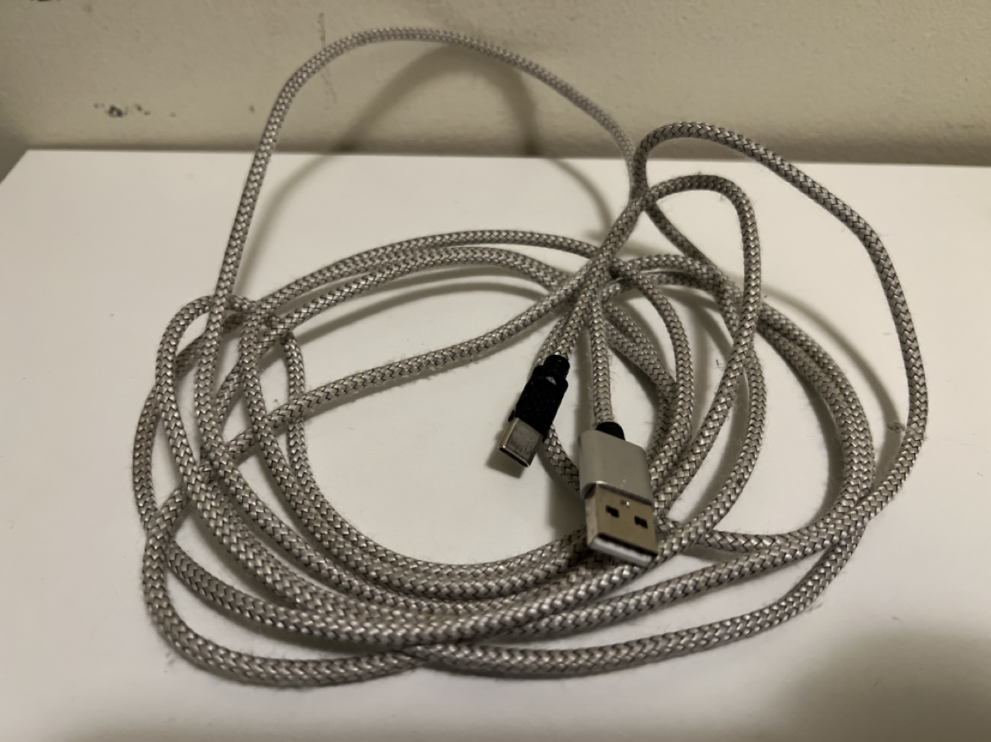 Braided USB-C to USB-A Charging Cable