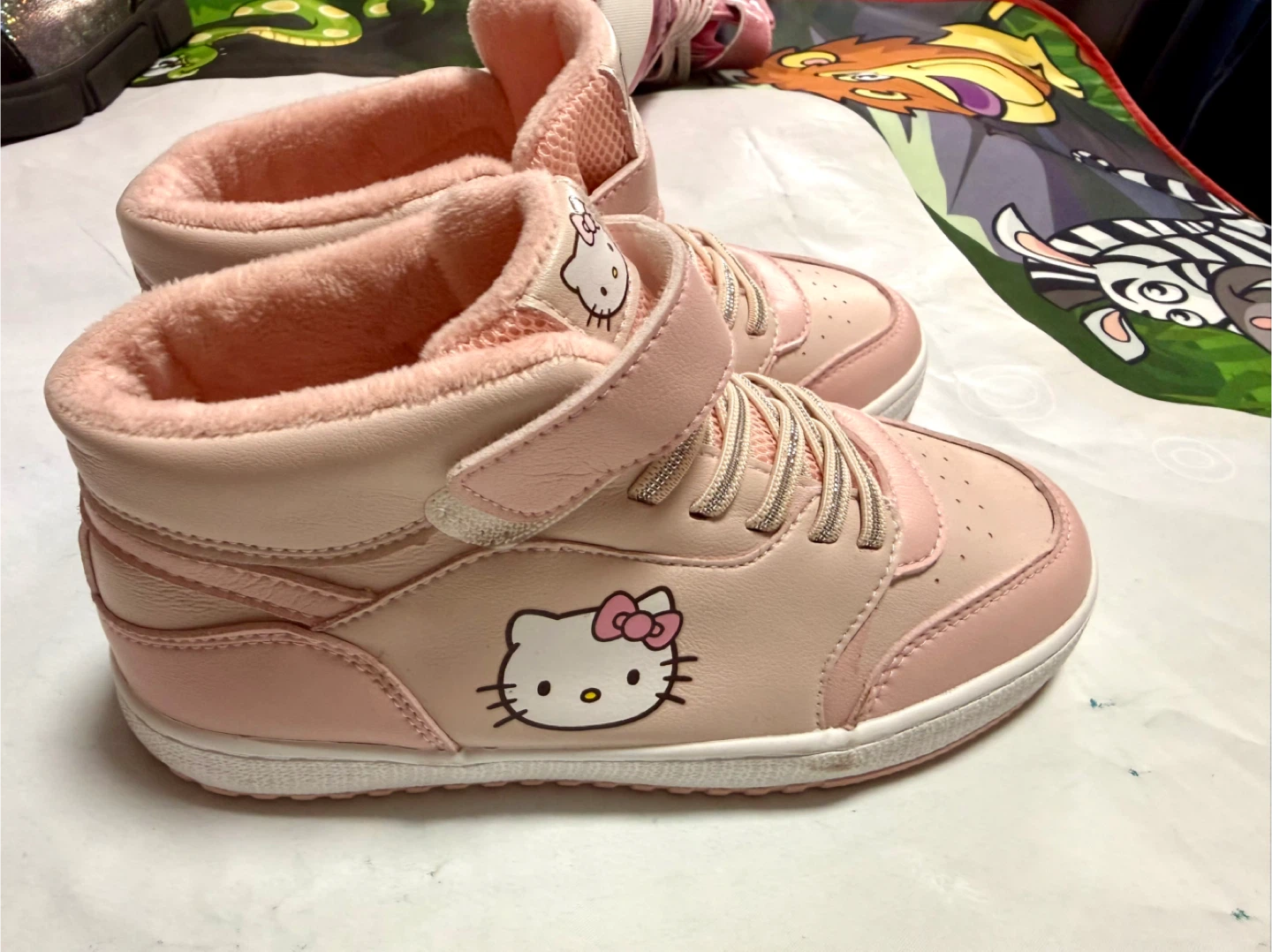 Hello Kitty Pink High-Top Sneakers - Size 35