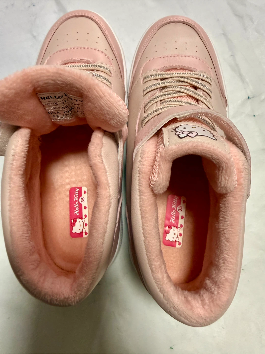 Hello Kitty Pink High-Top Sneakers - Size 35 - photo 3