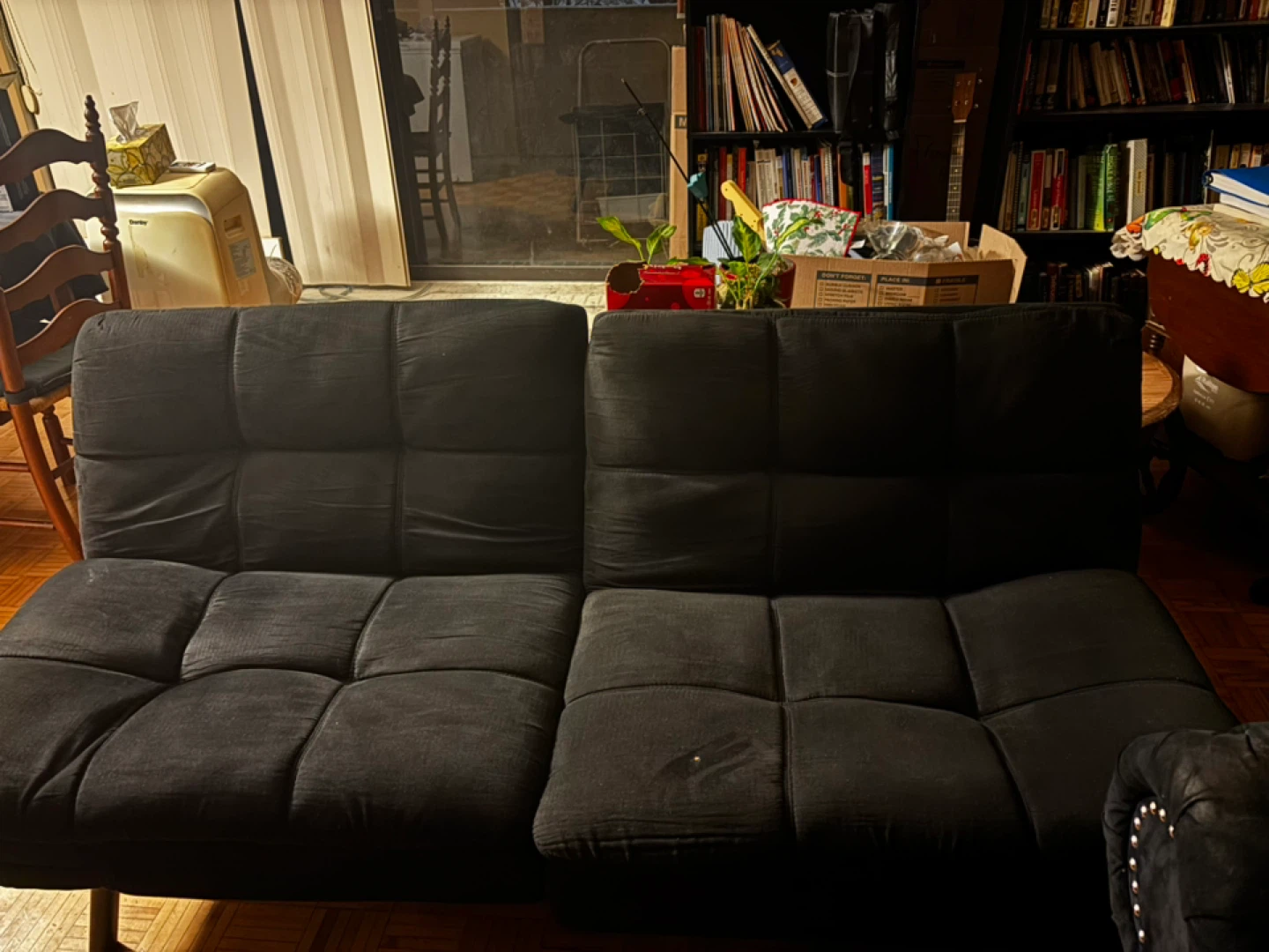 Black Futon Sofa Bed - photo 2