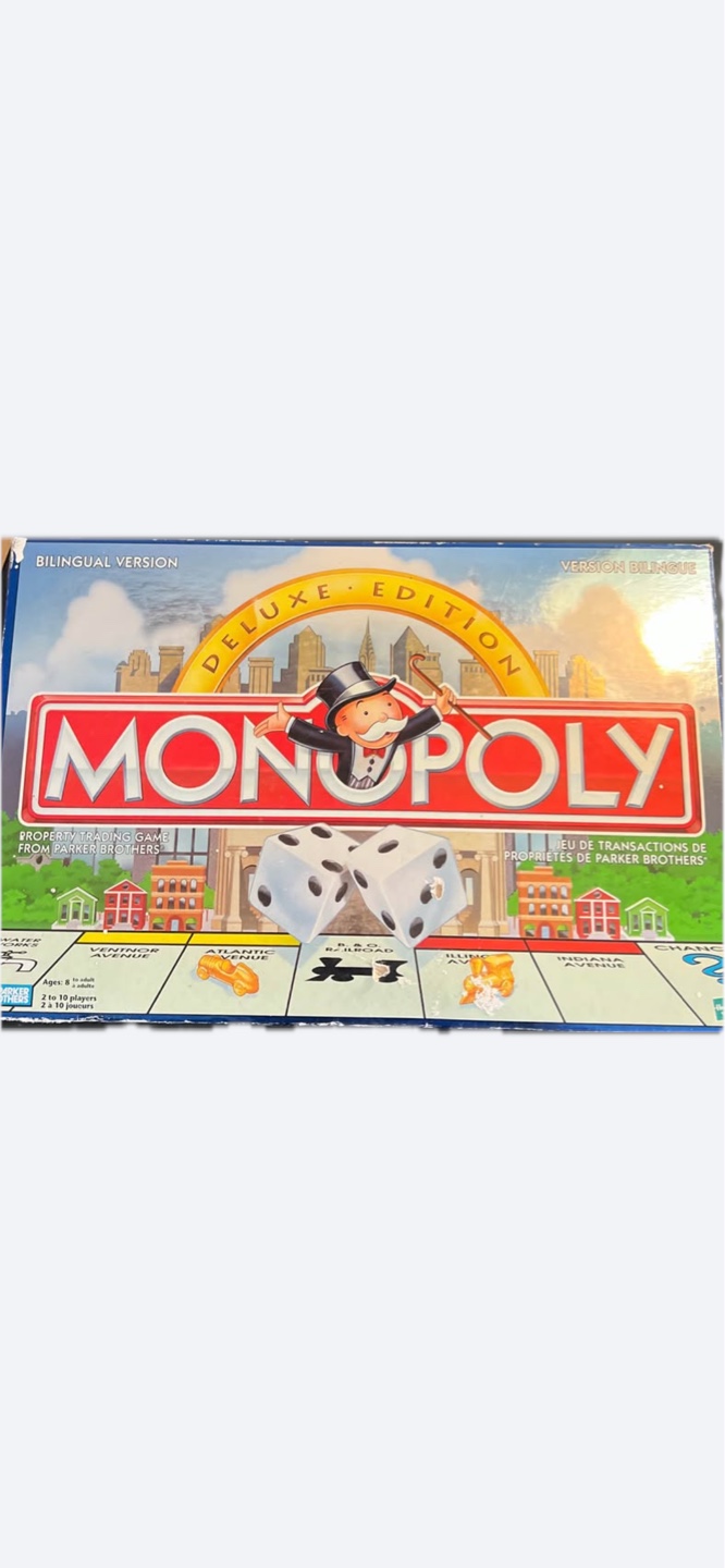 Monopoly Deluxe Edition Bilingual Board Game