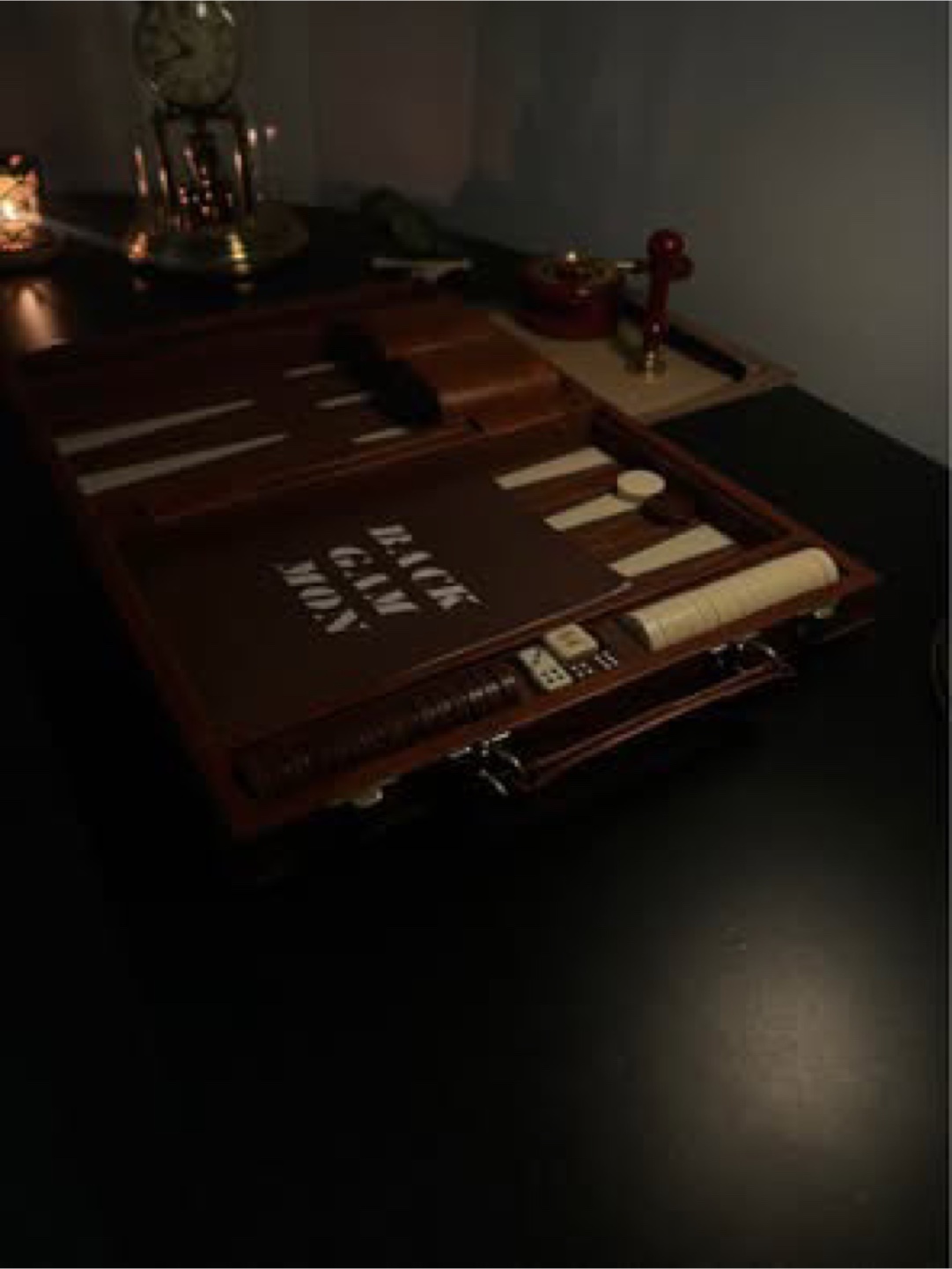 Leather Backgammon Set - photo 2