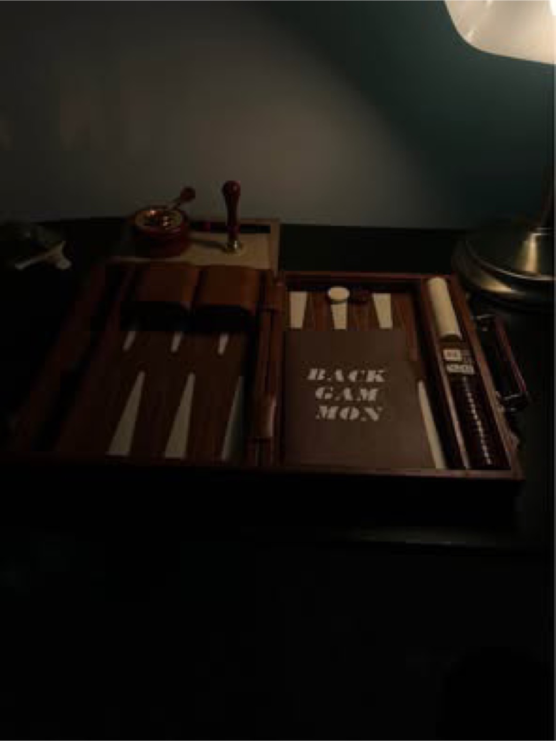 Leather Backgammon Set - photo 3