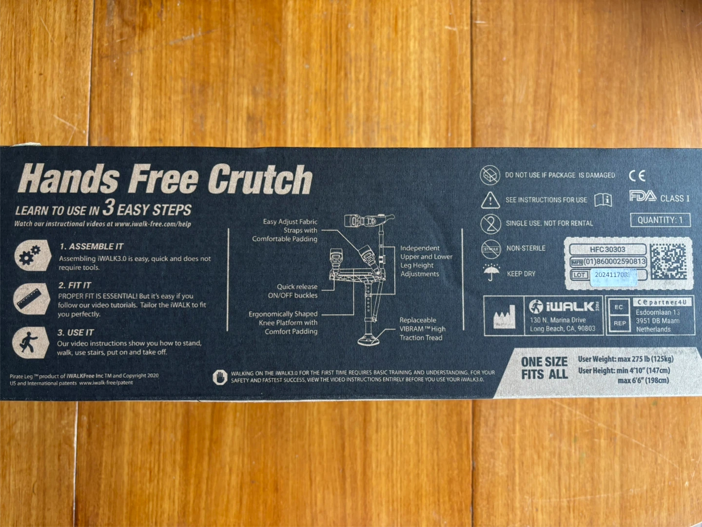 iWALK 3.0 Hands Free Crutch - photo 3