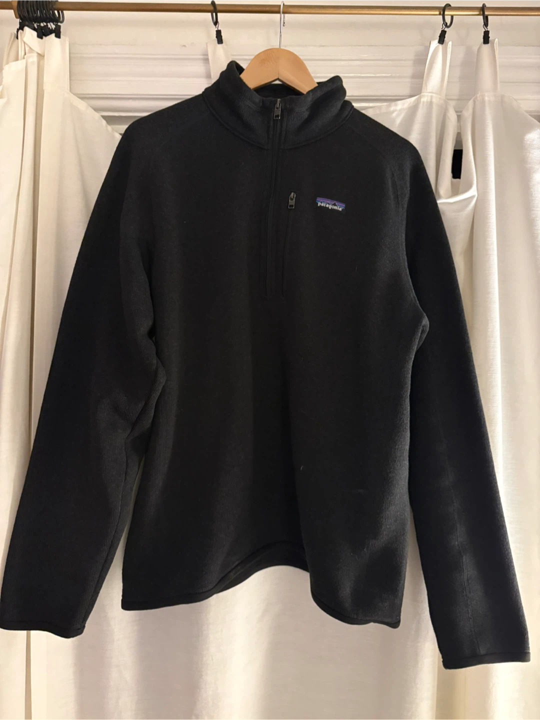 Patagonia Fleece Pullover - Black - Size L