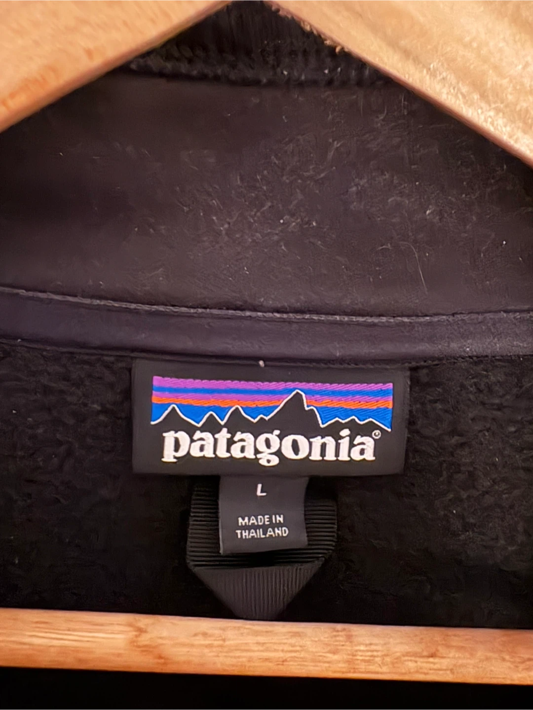 Patagonia Fleece Pullover - Black - Size L - photo 3