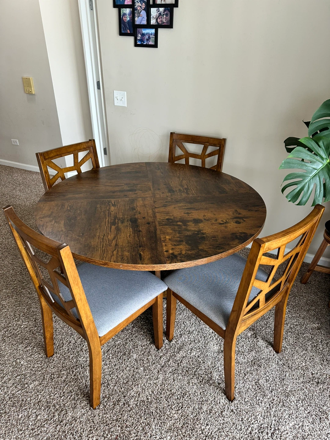 Round Dining Table with 4 Chairs - photo 2
