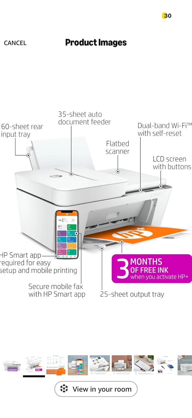 HP 4155e All-in-One Wireless Colour Printer - photo 2
