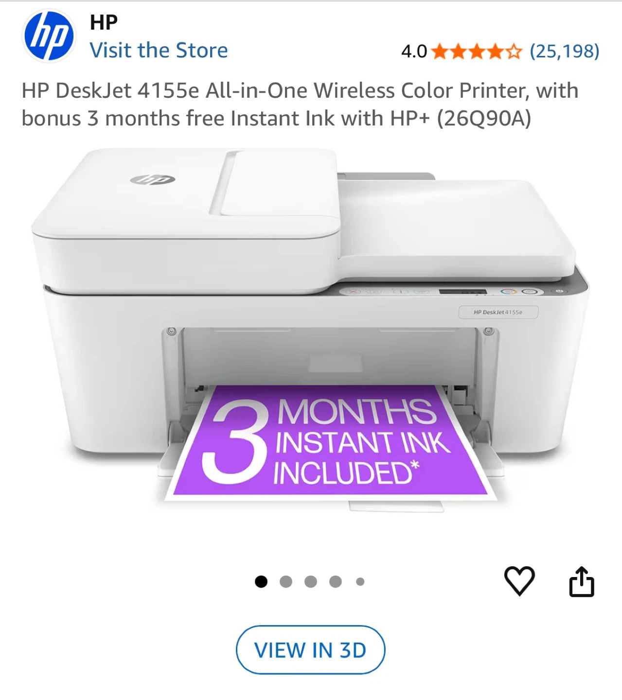 HP 4155e All-in-One Wireless Colour Printer