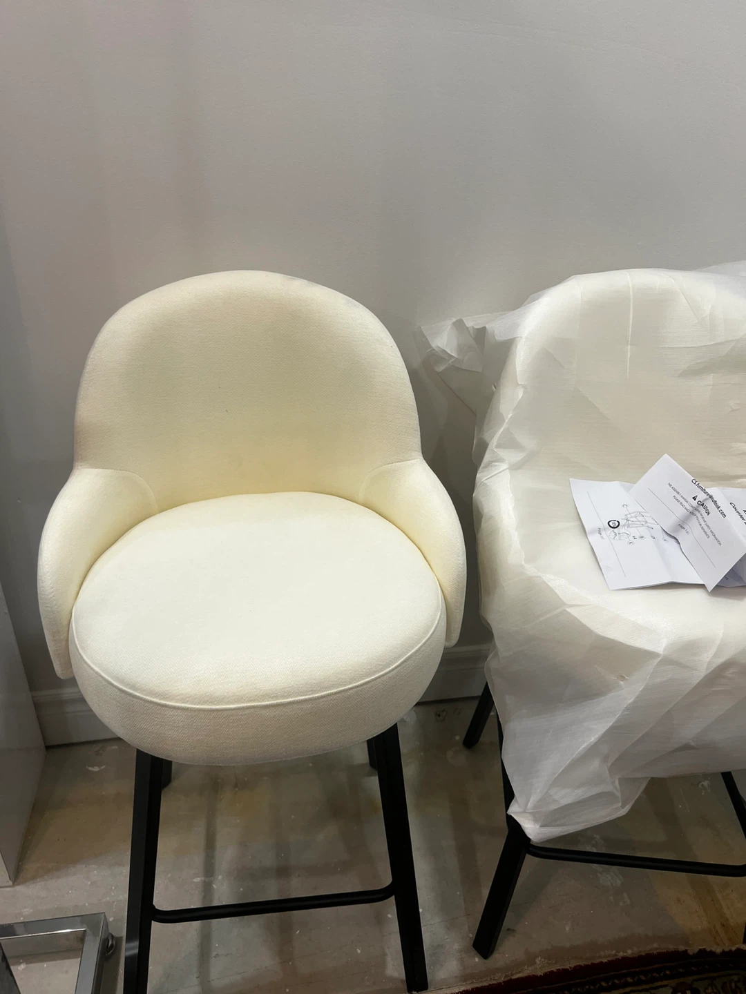 Cream Bar Stool - photo 2