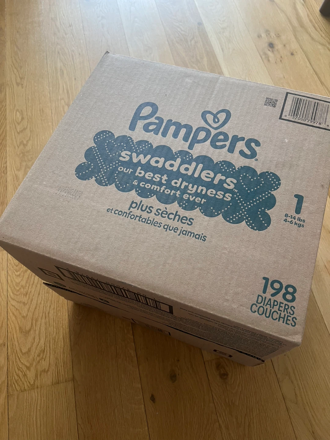 Pampers Swaddlers Diapers Size 1 (8-14 lbs) - 198 Count
