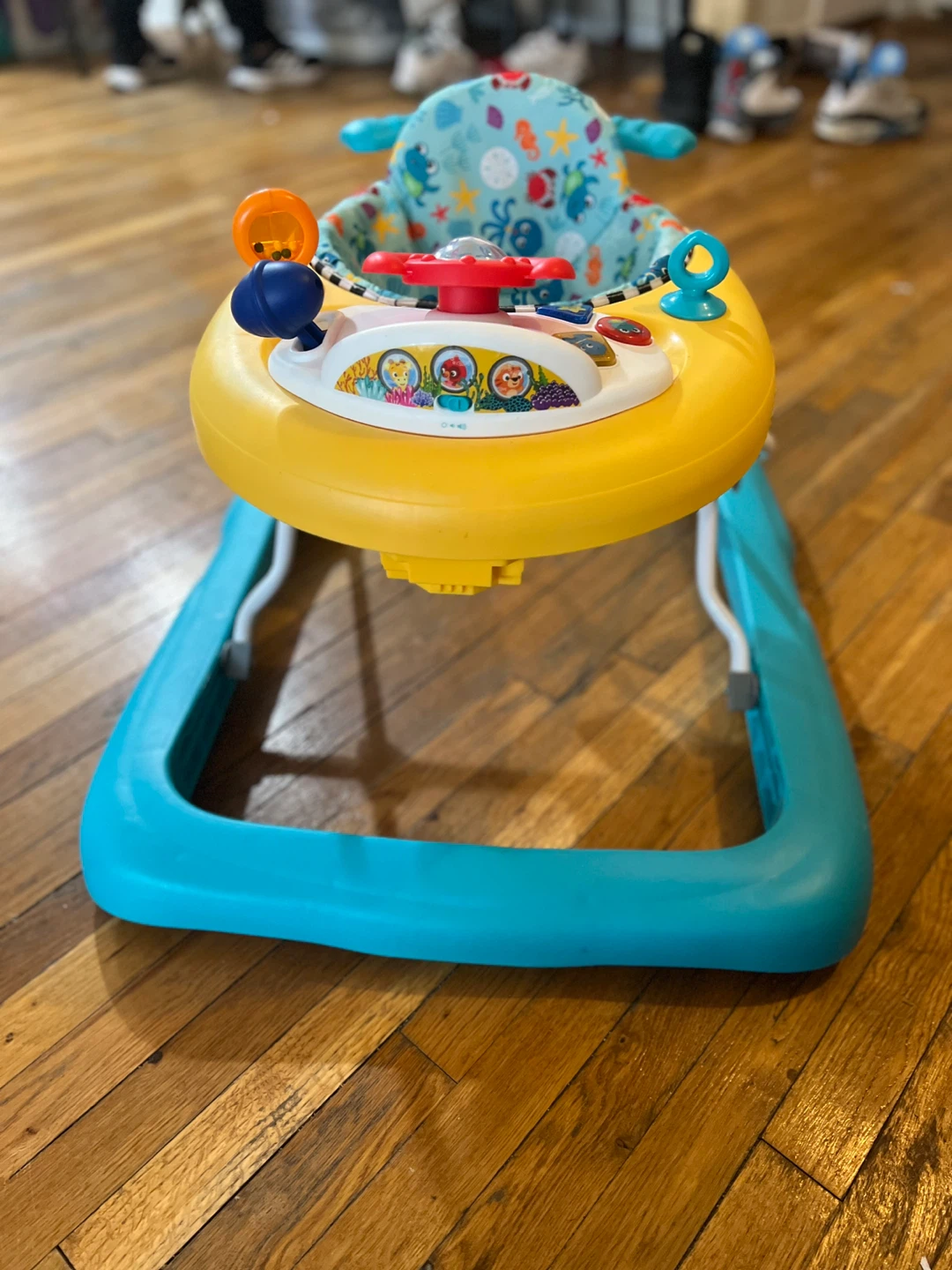 Baby Walker with Steering Wheel and Toys