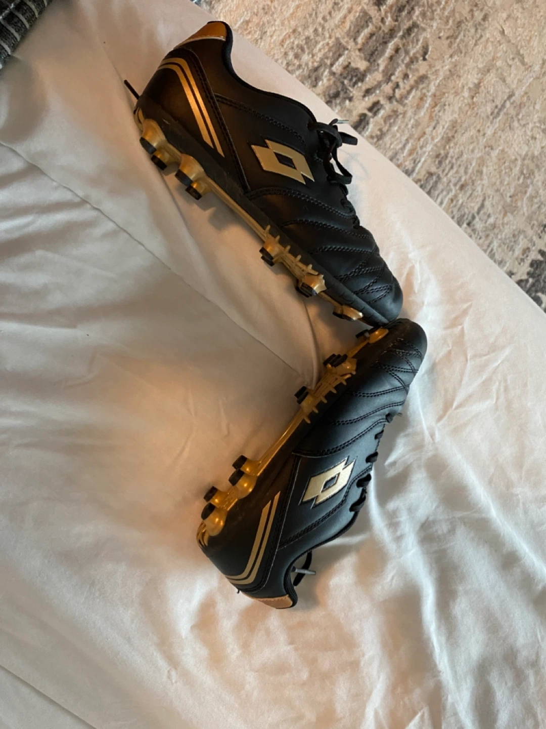 Lotto Soccer Cleats - Black and Gold