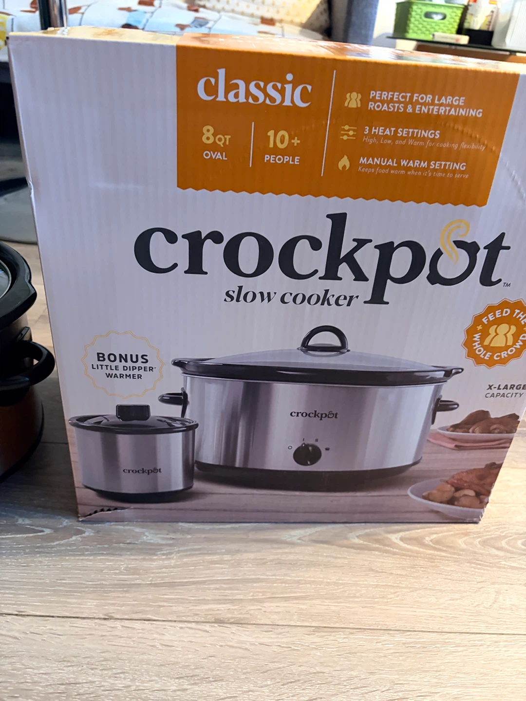 Crock-Pot 8-Quart Slow Cooker with Dipper, Stainless Steel