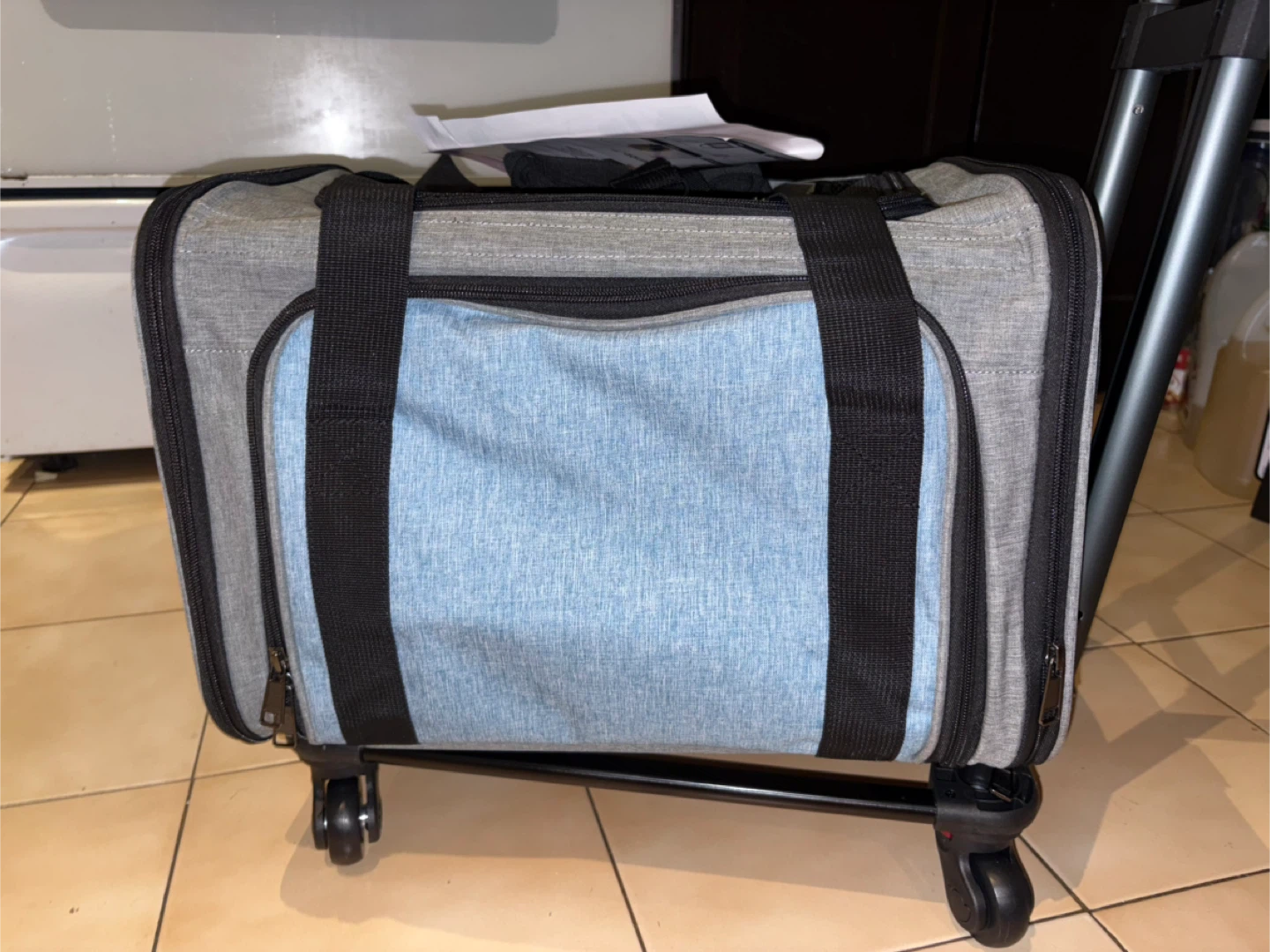 Airline Pet Carrier with Wheels - photo 2