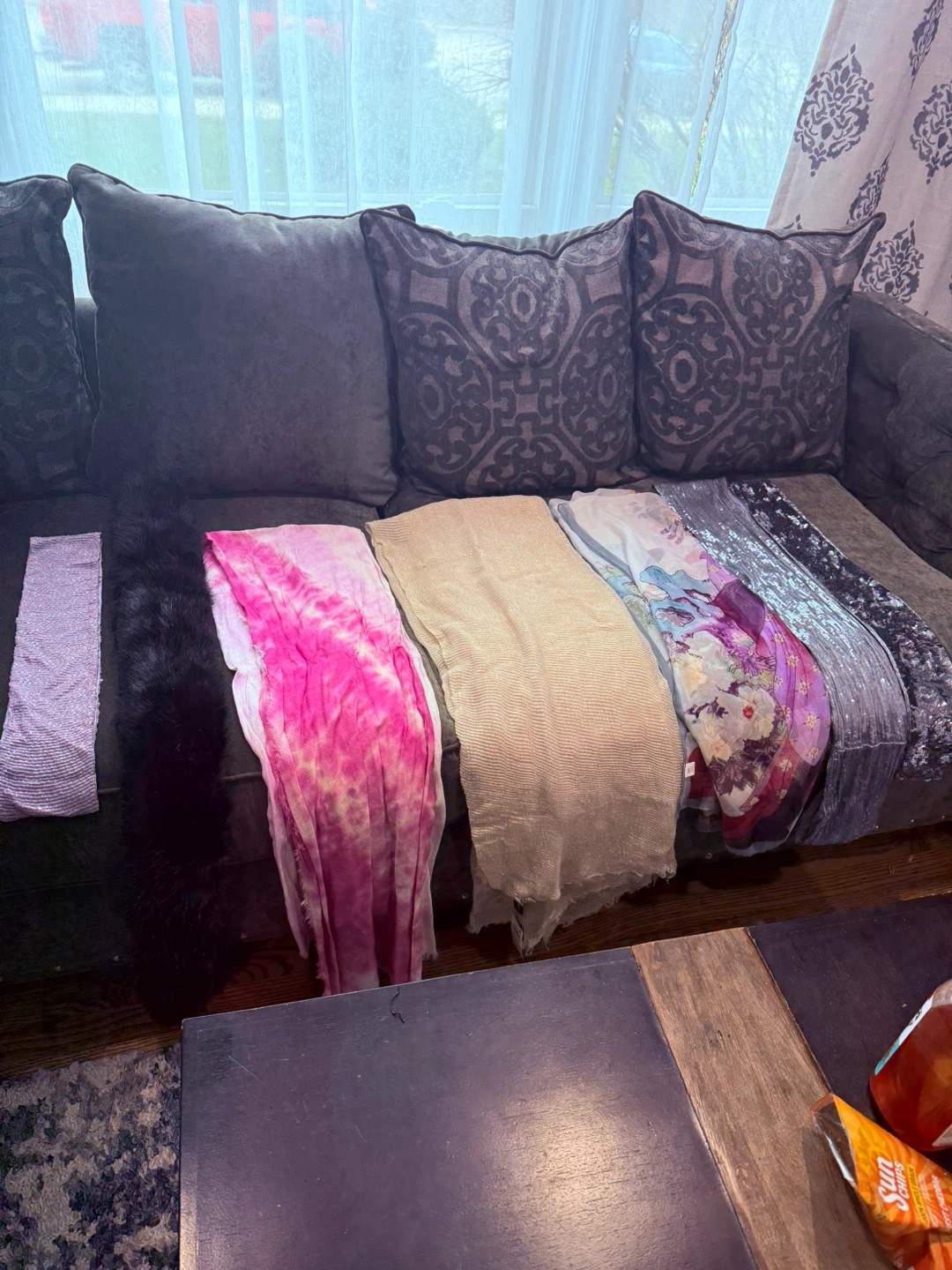 Assorted scarfs
