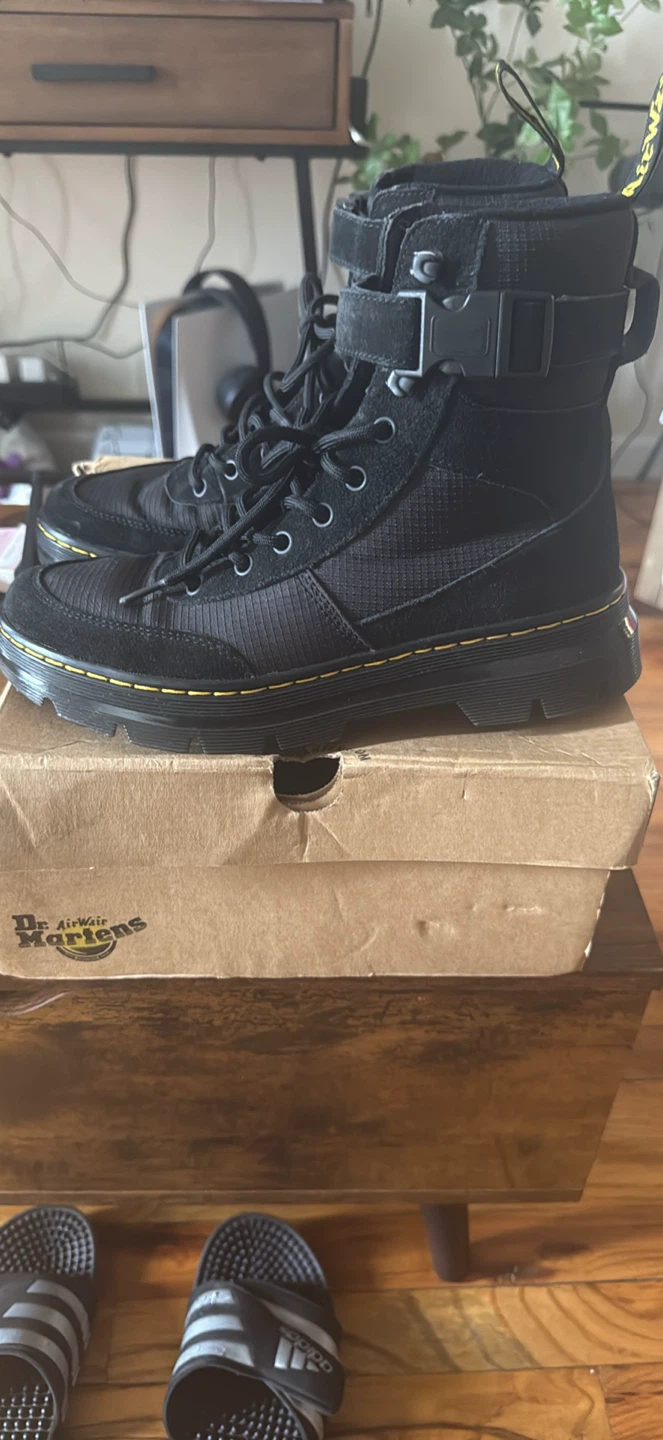 Dr. Martens Combs Tech Boots Black Nylon/Suede - photo 2