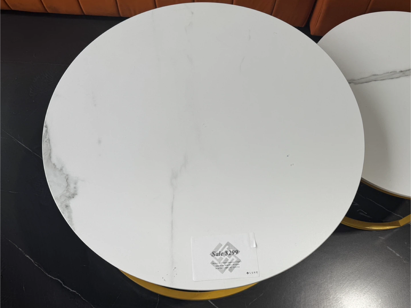 Set of 2 Round Nesting Coffee Tables - photo 2